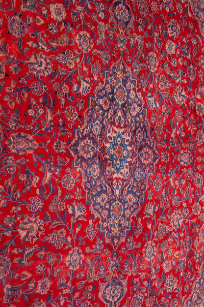 Semi-Antique Persian Mashad Rug