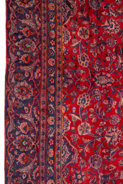 Semi-Antique Persian Mashad Rug