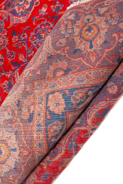 Semi-Antique Persian Mashad Rug