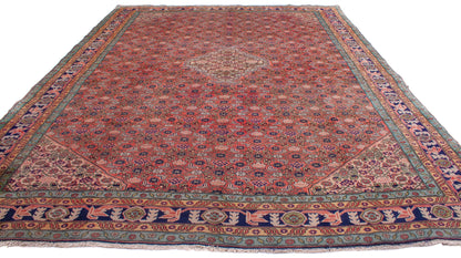 Semi-Antique Persian Ardabil Rug