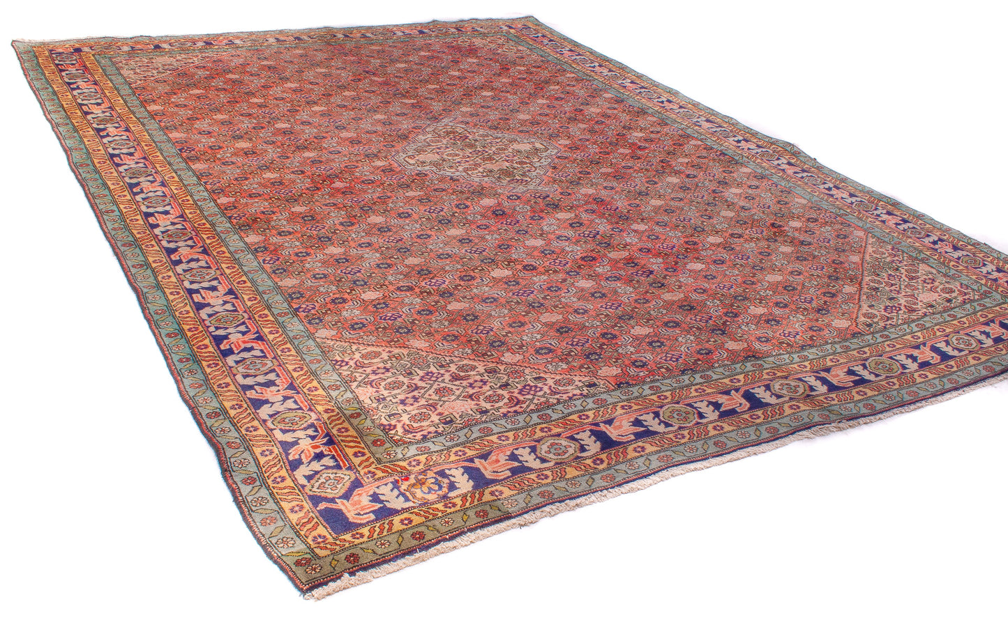 Semi-Antique Persian Ardabil Rug