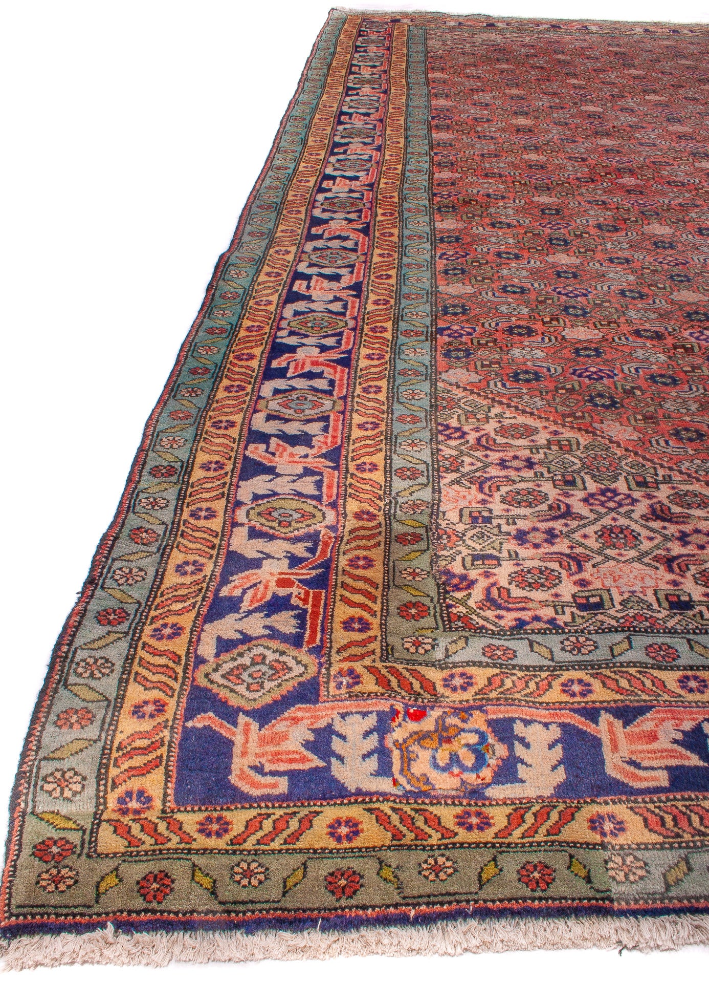 Semi-Antique Persian Ardabil Rug