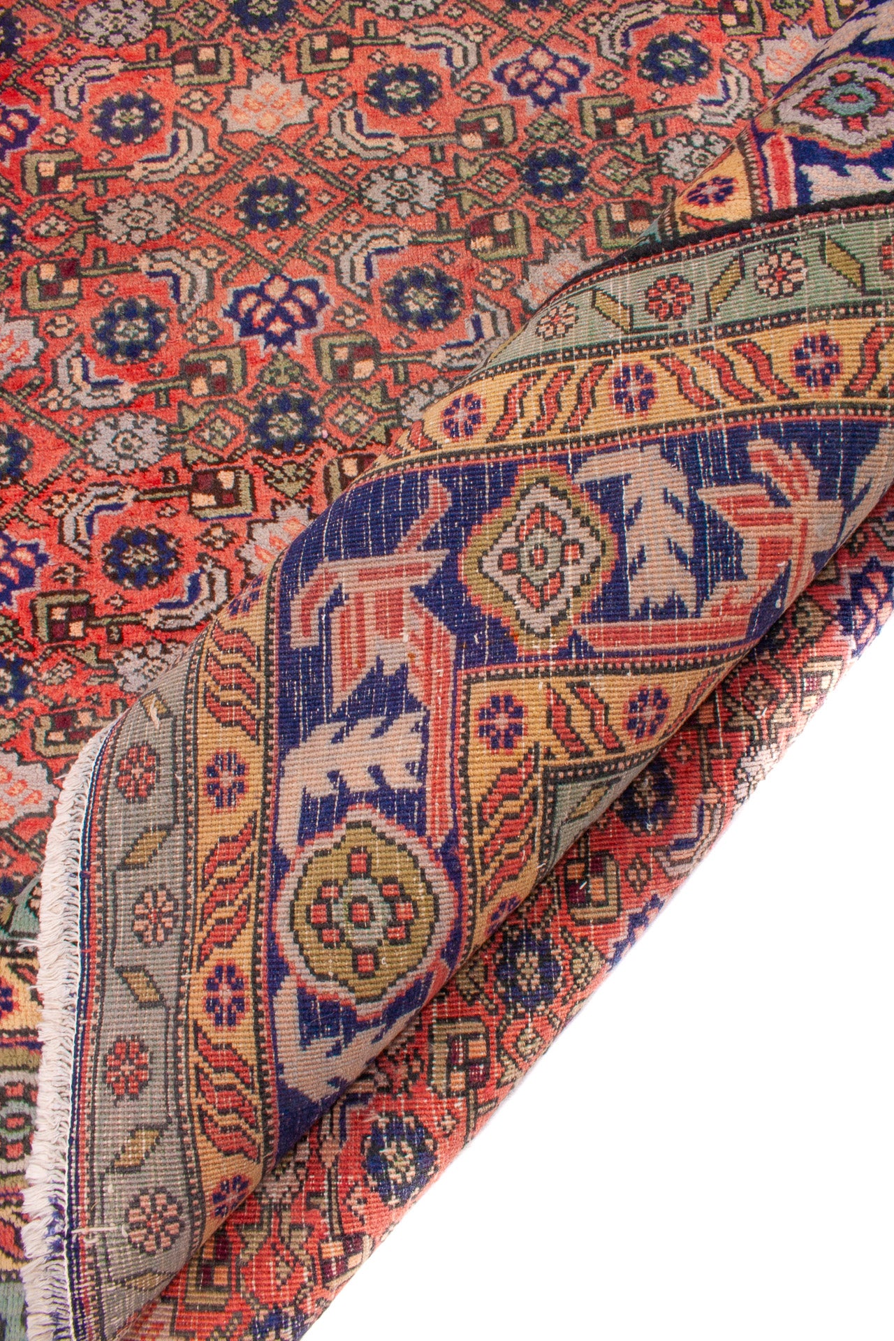 Semi-Antique Persian Ardabil Rug