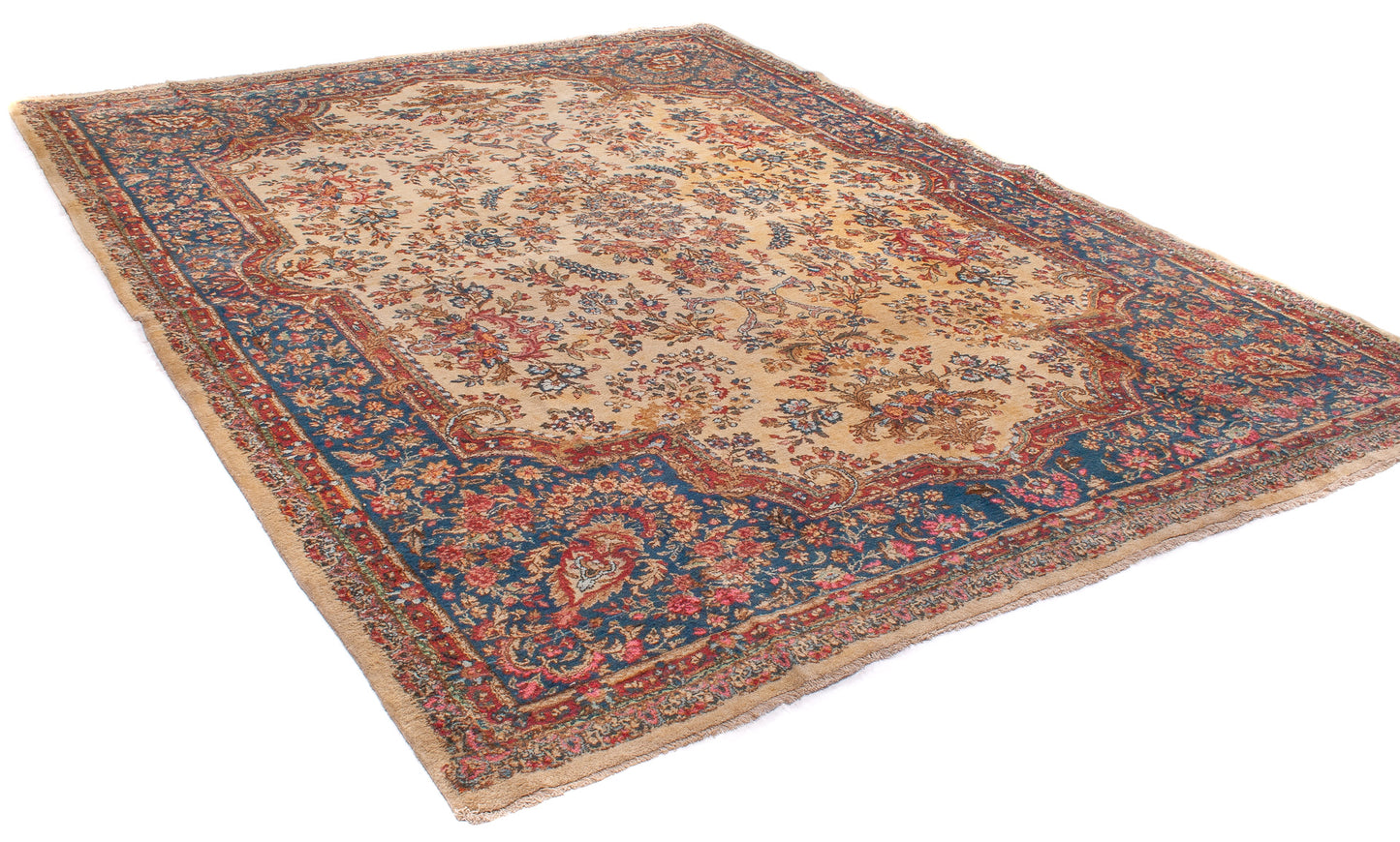 Semi-Antique Persian Kerman Rug