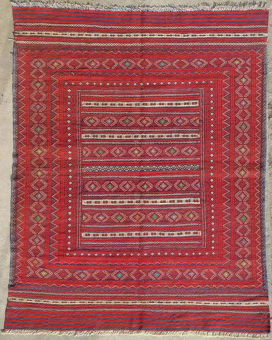 Afghan Maleki Soumak Rug