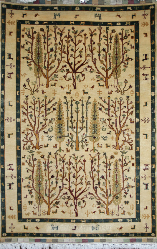 Indian Bijar Gabbeh Rug