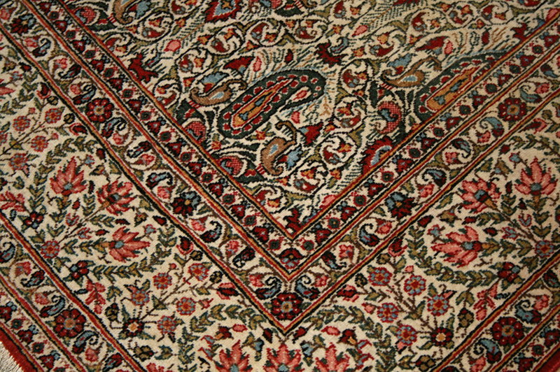 Antique Persian Qom Rug
