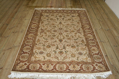 Pak-Persian Tabriz Wool & Silk Rug