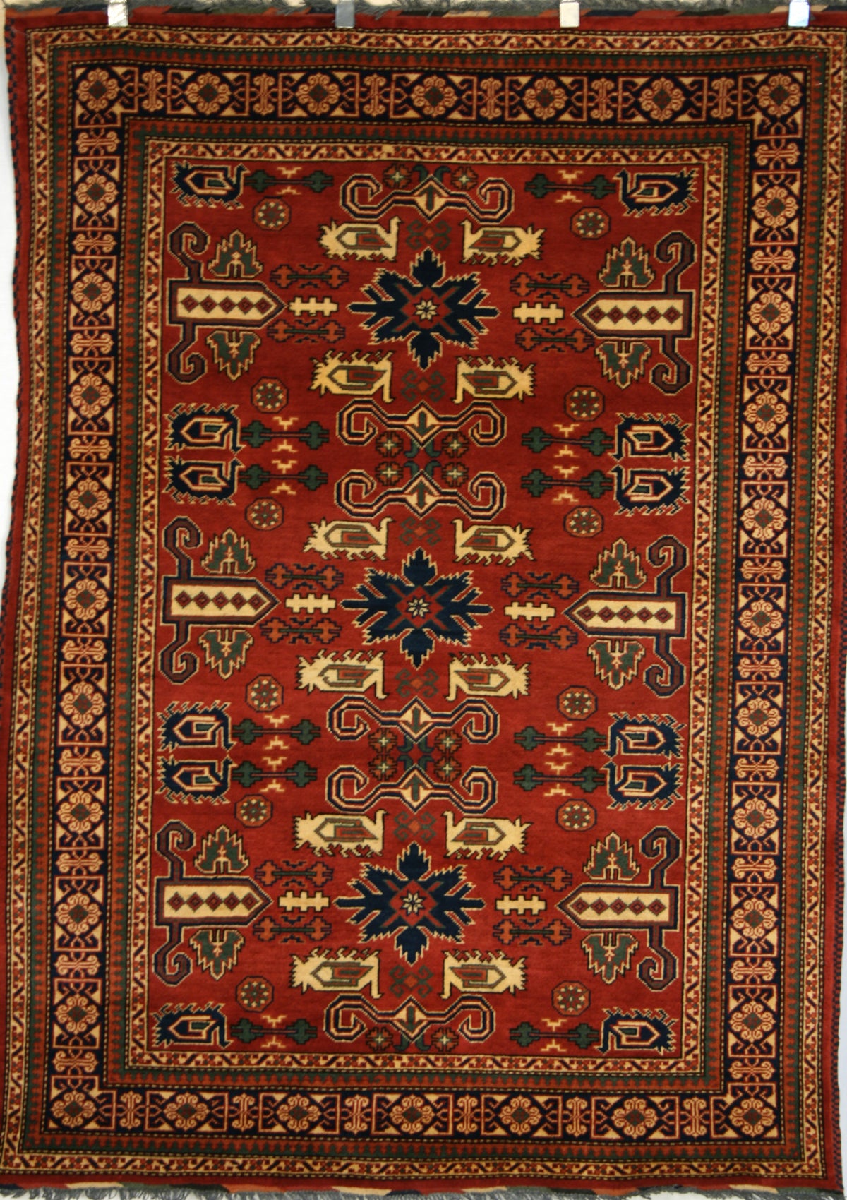 Aphgan Rug Hand-Knotted Afghan Kargahi Rug - Ref: 1659 - 207 x 151cm – Little-Persia