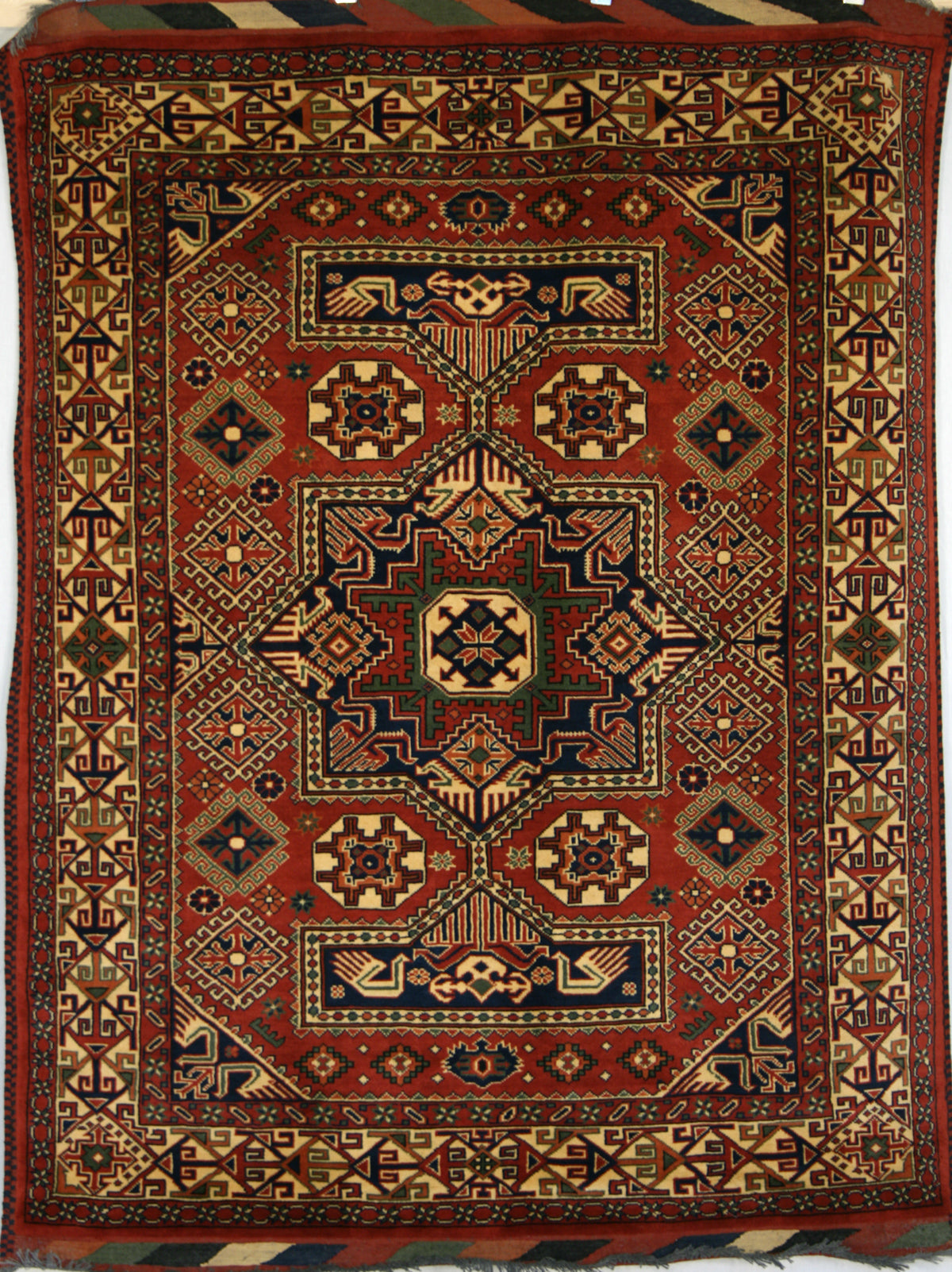 Afhan Rugs Hand-Knotted Afghan Kargahi Rug - Ref: 1660 - 197 x 152cm – Little-Persia