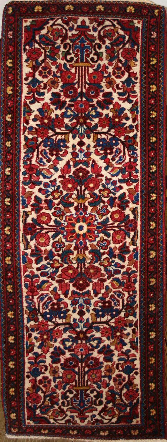 Semi-Antique Persian Borchelou Runner Rug