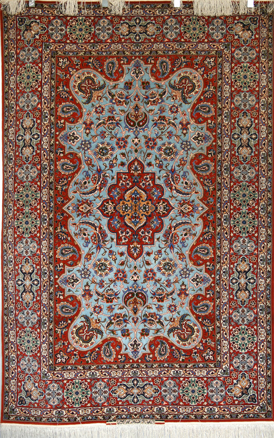 Persian Isfahan Wool & Silk Rug