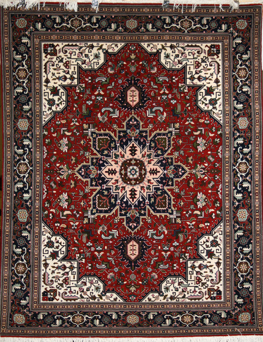 Persian Tabriz Wool & Silk Rug