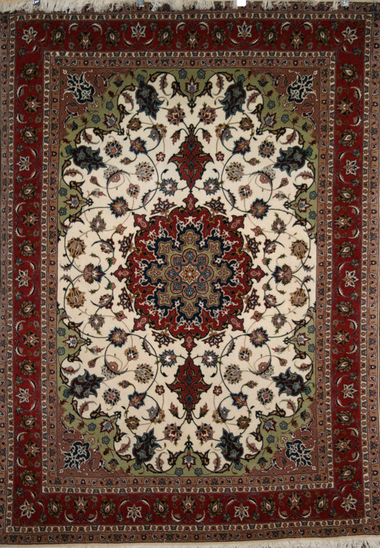 Persian Tabriz Wool & Silk Rug