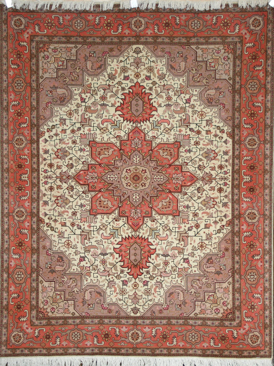 Persian Tabriz Wool & Silk Rug