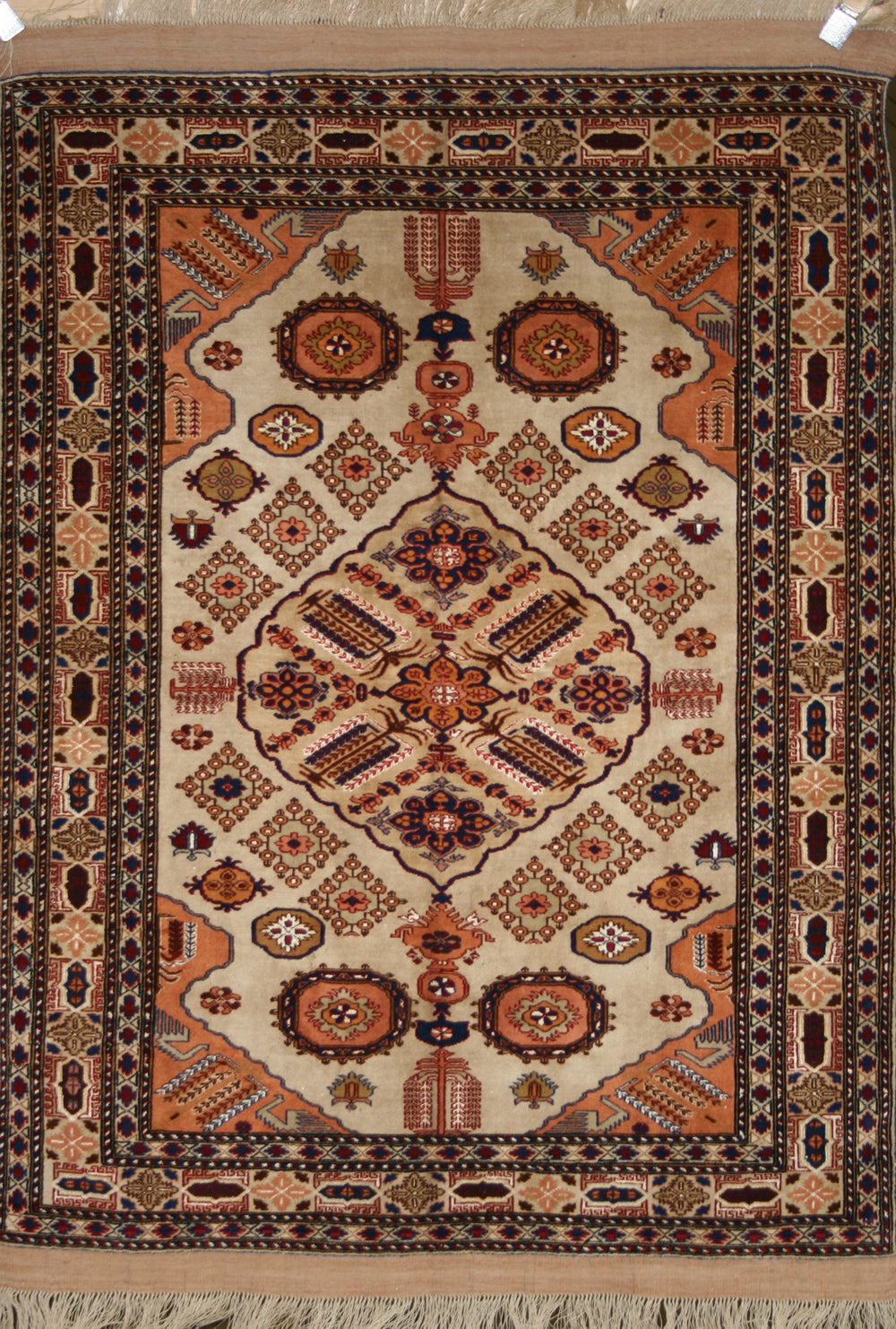 Semi-Antique Afghan Kabul Wool & Silk Rug