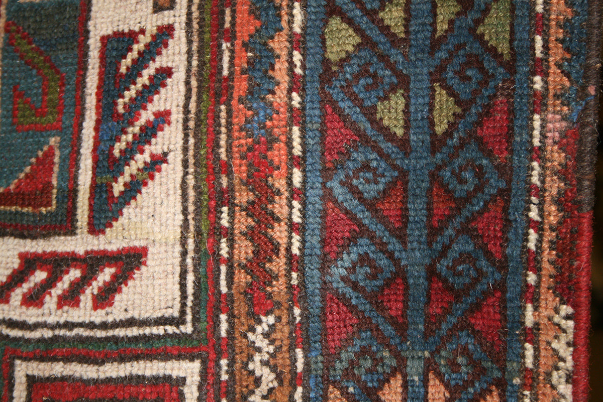 Antique Caucasian Karabagh Runner Rug