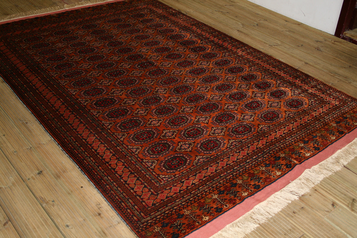 Afghan Turkman Wool & Silk Rug