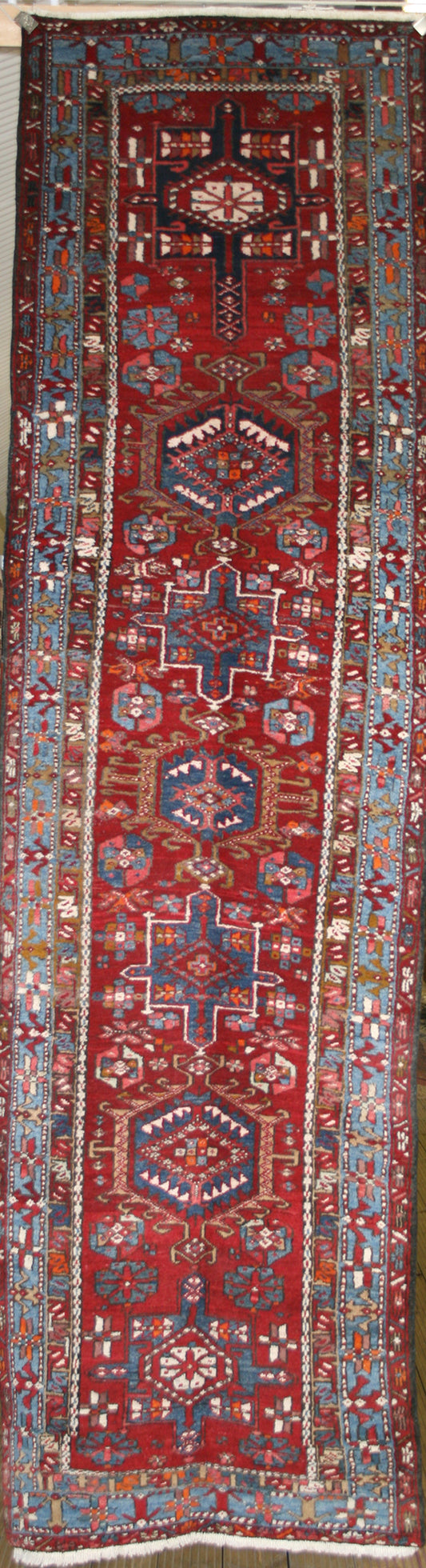 Semi-Antique Caucasian Runner Rug