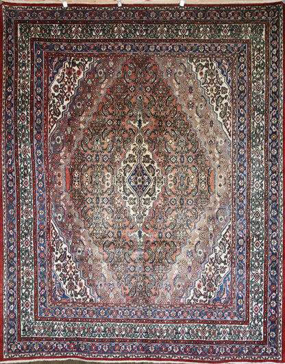 Semi-Antique Persian Hamedan Rug