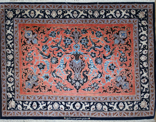 Persian Isfahan Wool & Silk Rug