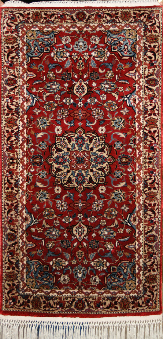 Chinese 200 Line Silk Rug