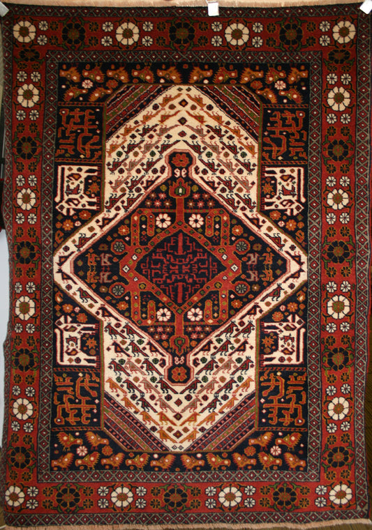 Semi-Antique Persian Ghoochan Rug