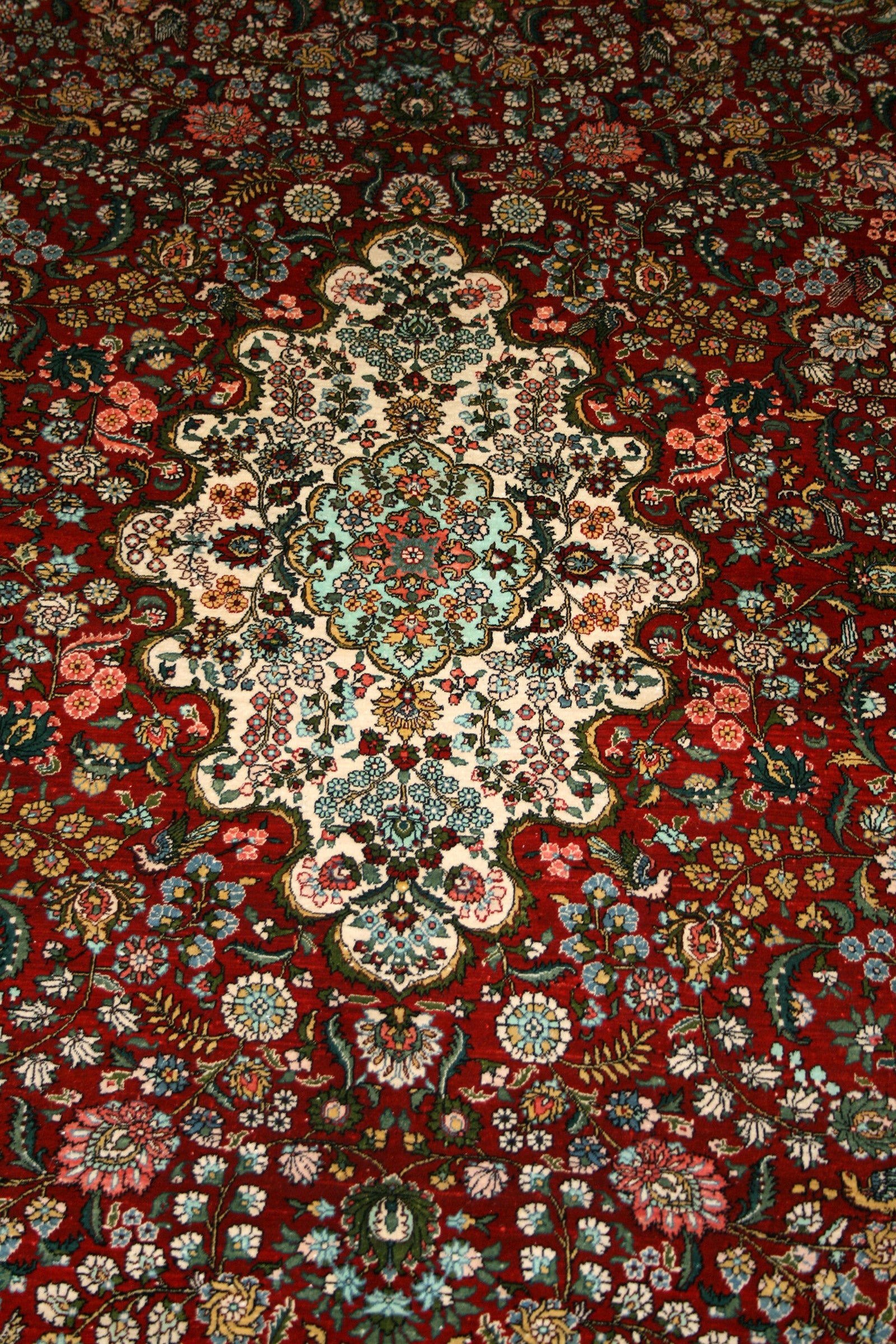 Chinese Tabriz Silk Rug