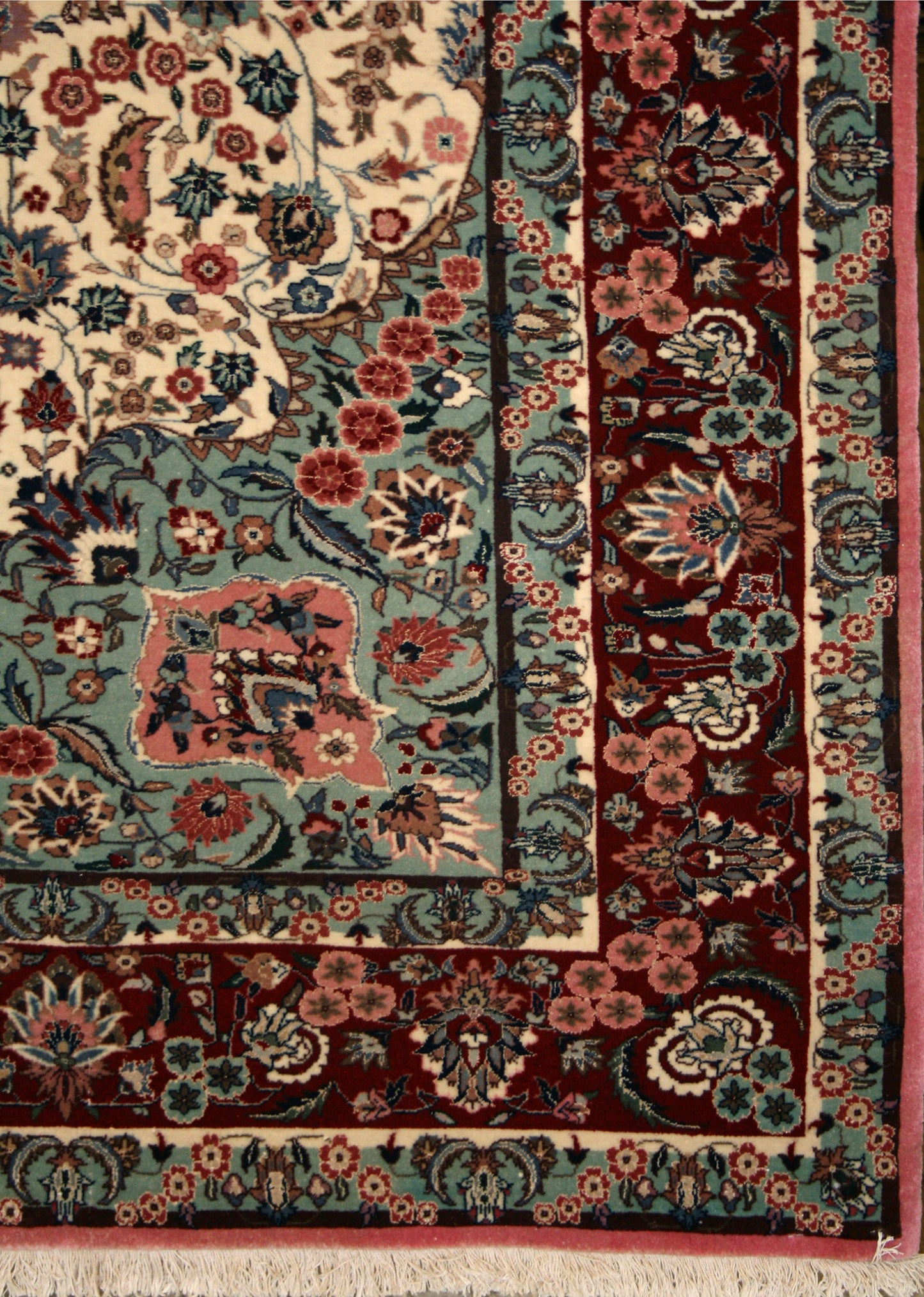 Chinese Tabriz Wool & Silk Rug