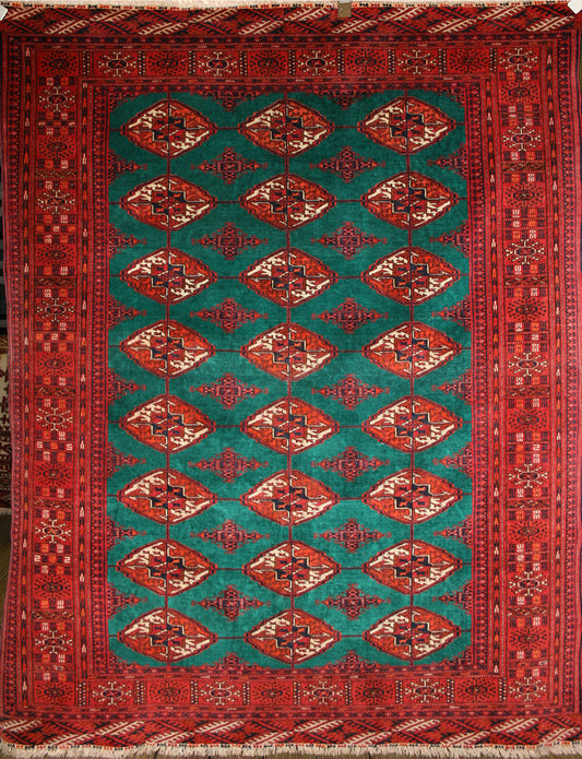 Semi-Antique Persian Turkman Rug