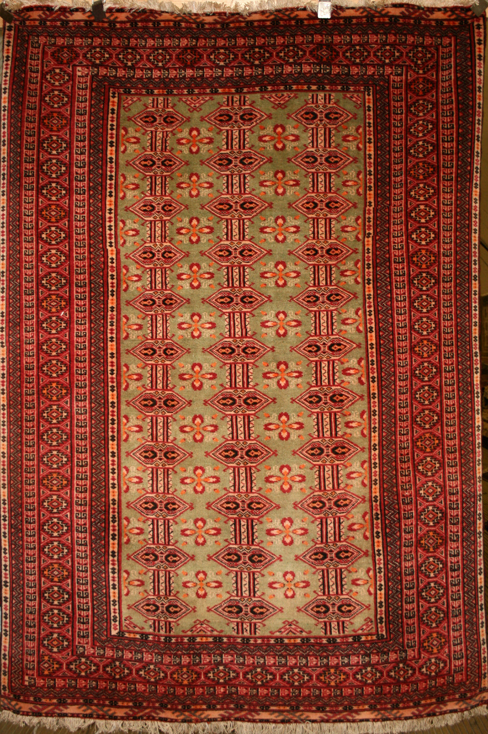 Semi-Antique Persian Turkman Rug