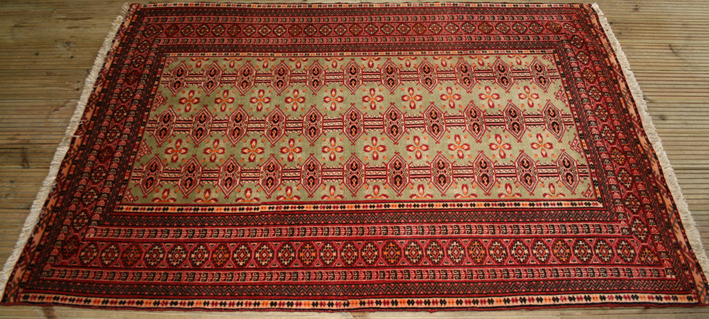 Semi-Antique Persian Turkman Rug