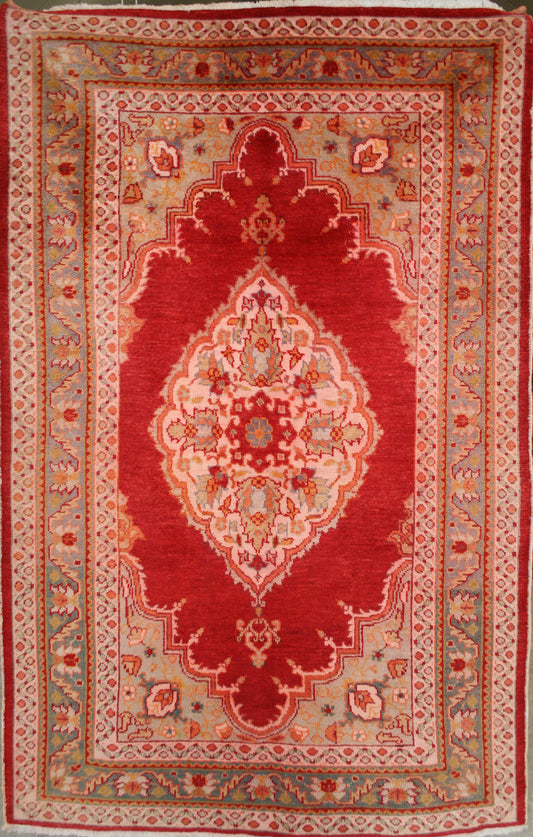 Semi-Antique Turkish Ushak Rug