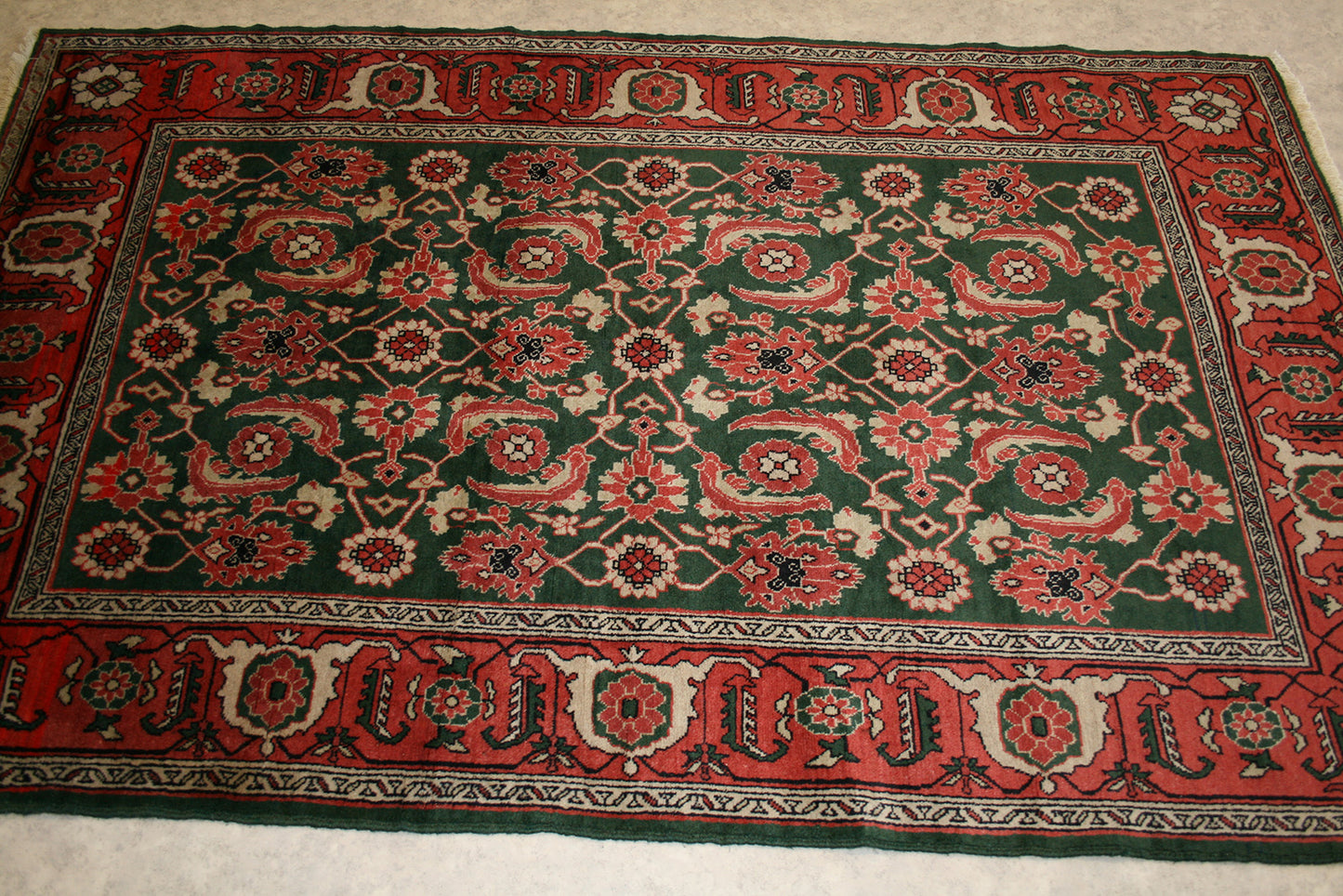 Semi-Antique Indian Sarouk Rug