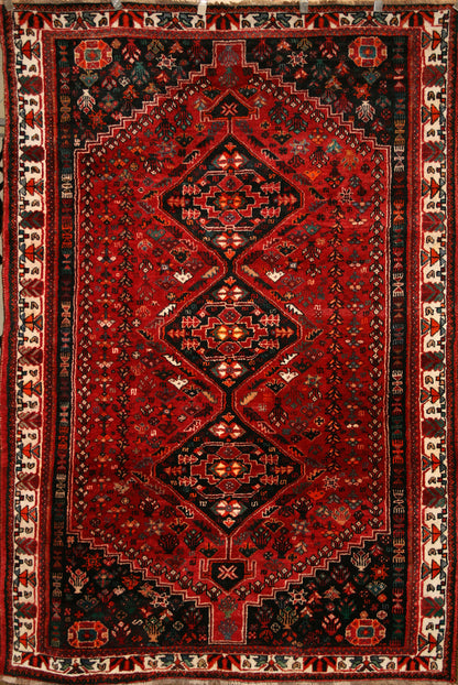 Semi-Antique Persian Qashqai Rug