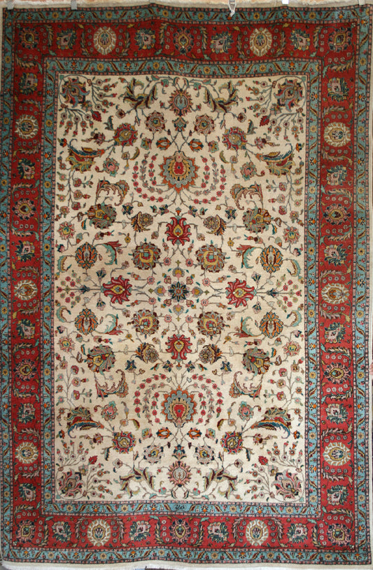 Semi-Antique Persian Tabriz Rug