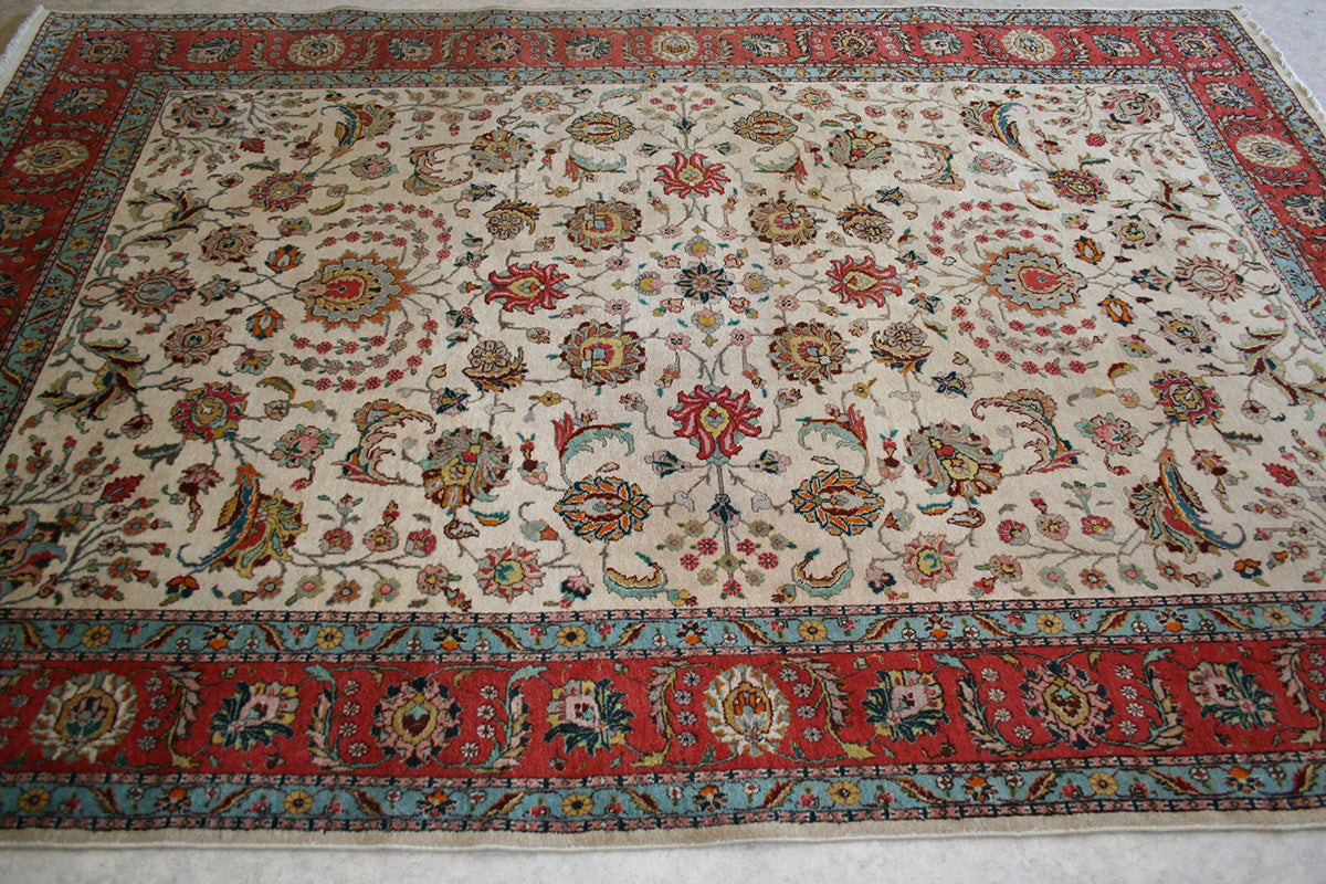 Semi-Antique Persian Tabriz Rug