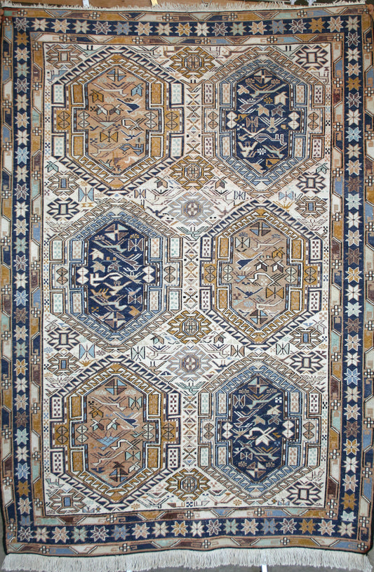Semi-Antique Persian Azari Soumak Rug