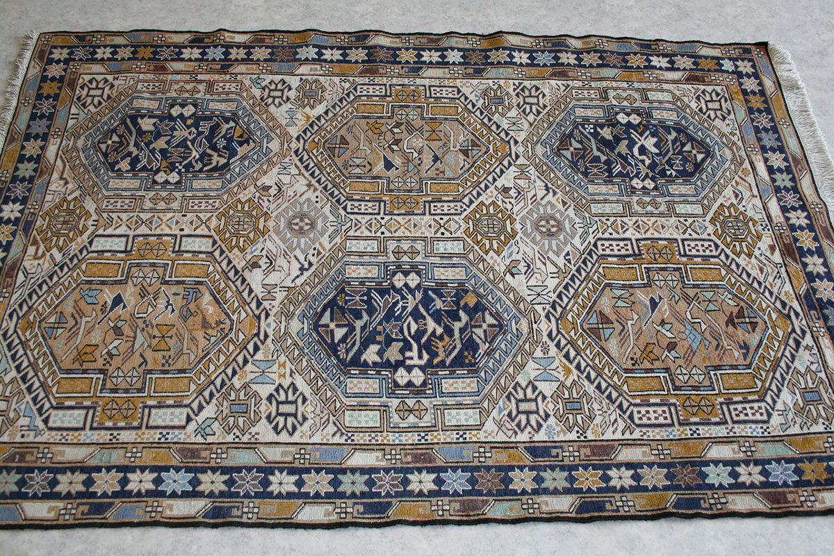 Semi-Antique Persian Azari Soumak Rug