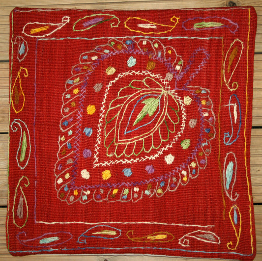 Afghan Kilim Square Cushion