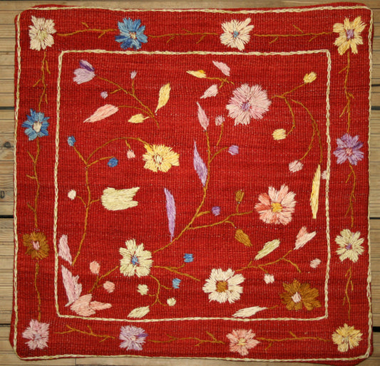 Afghan Kilim Square Cushion