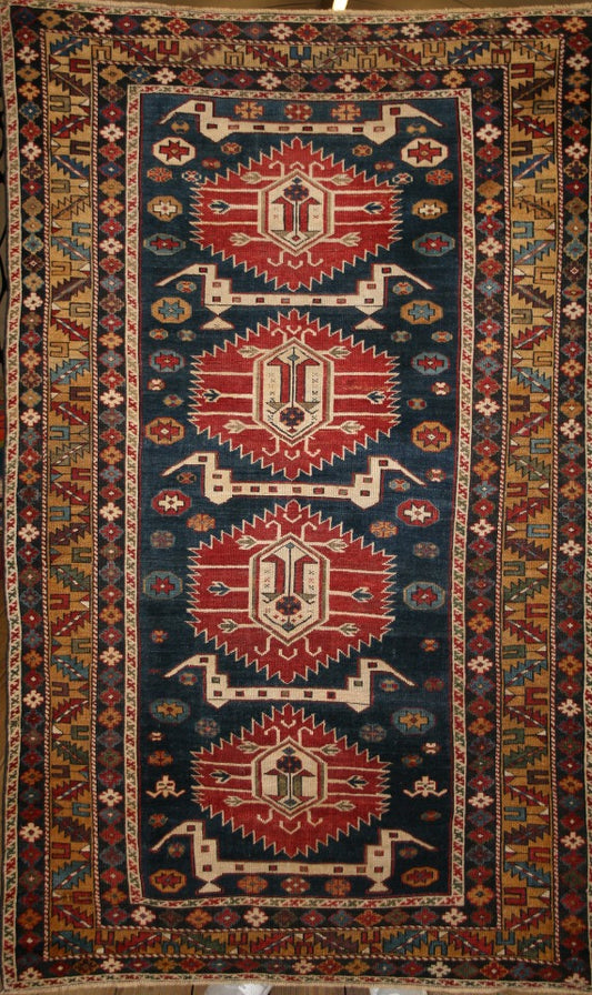 Antique Caucasian Shirvan Rug