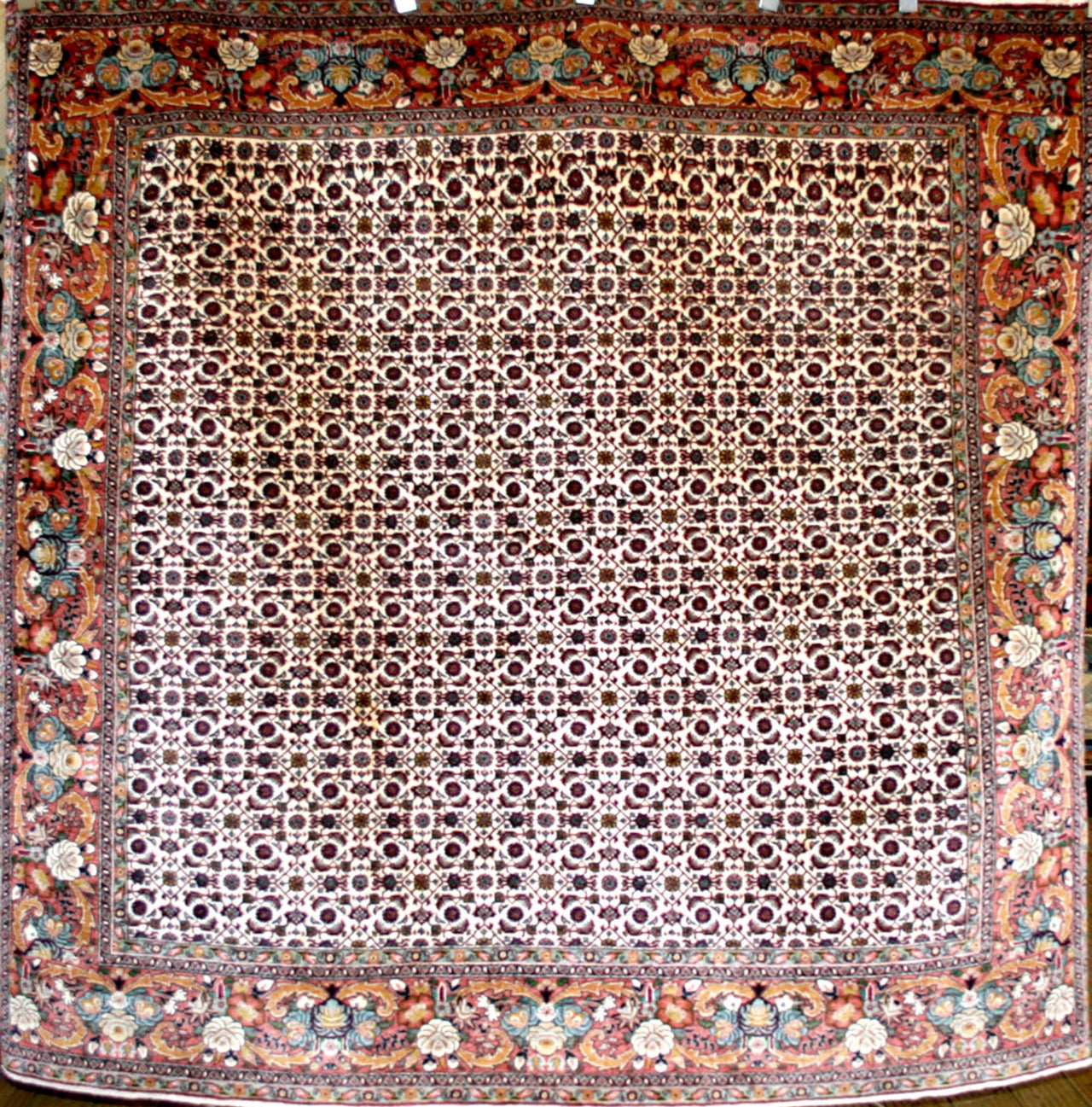 Persian Bijar Square Rug