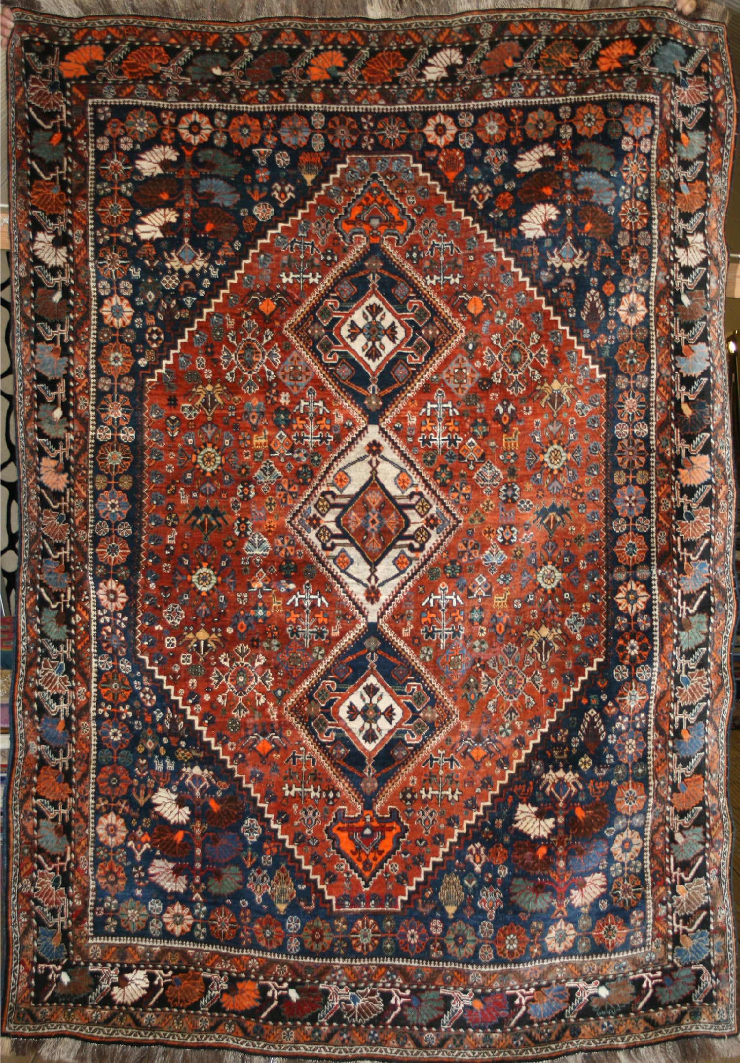 Semi-Antique Persian Qashqai Rug