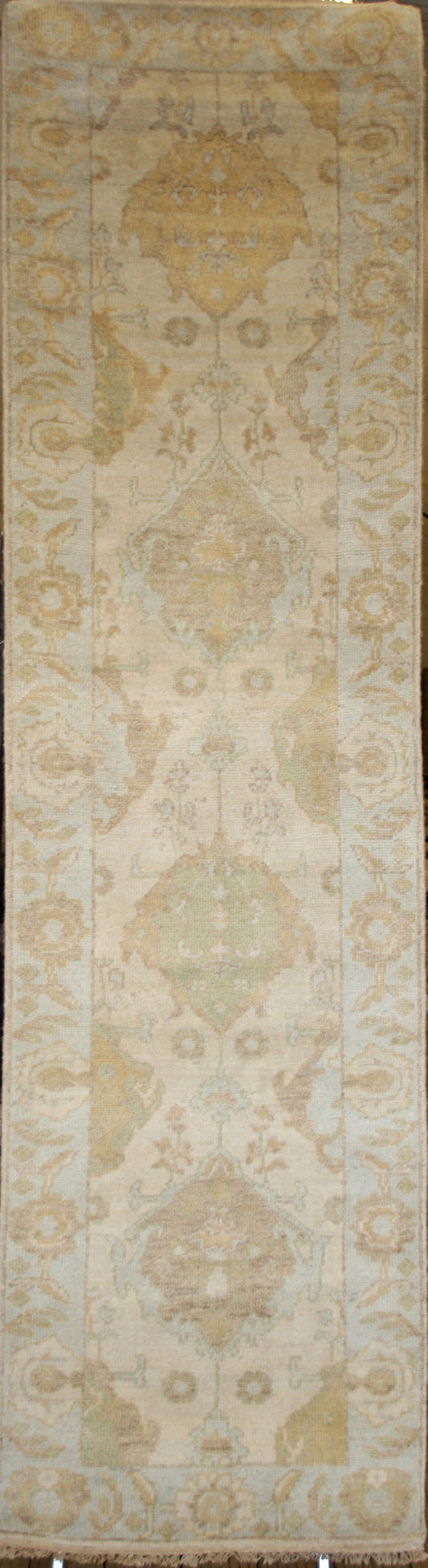 Indian Ushak Runner Rug