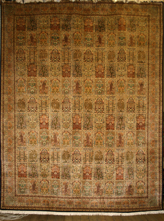 Indian Kashmir Silk Rug