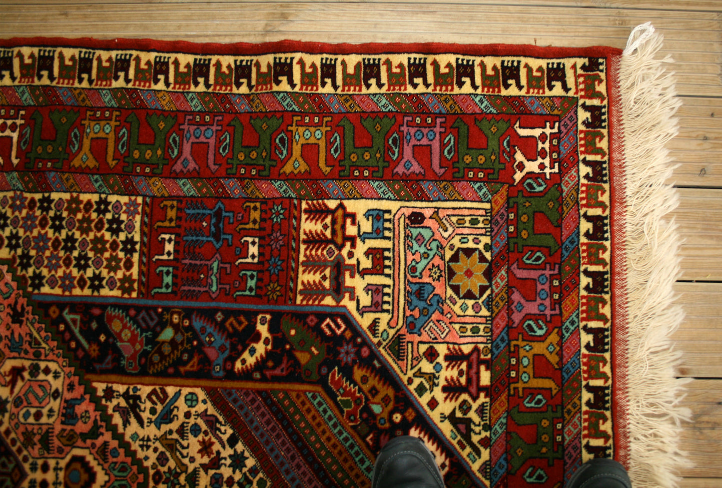 Persian Ghoochan Wool & Silk Rug