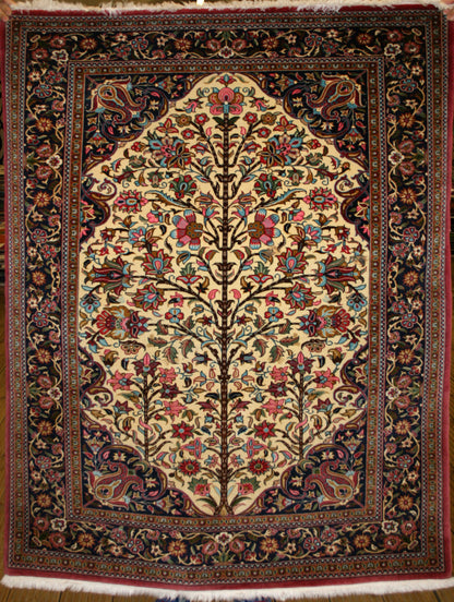 Persian Qum Kork Wool Rug