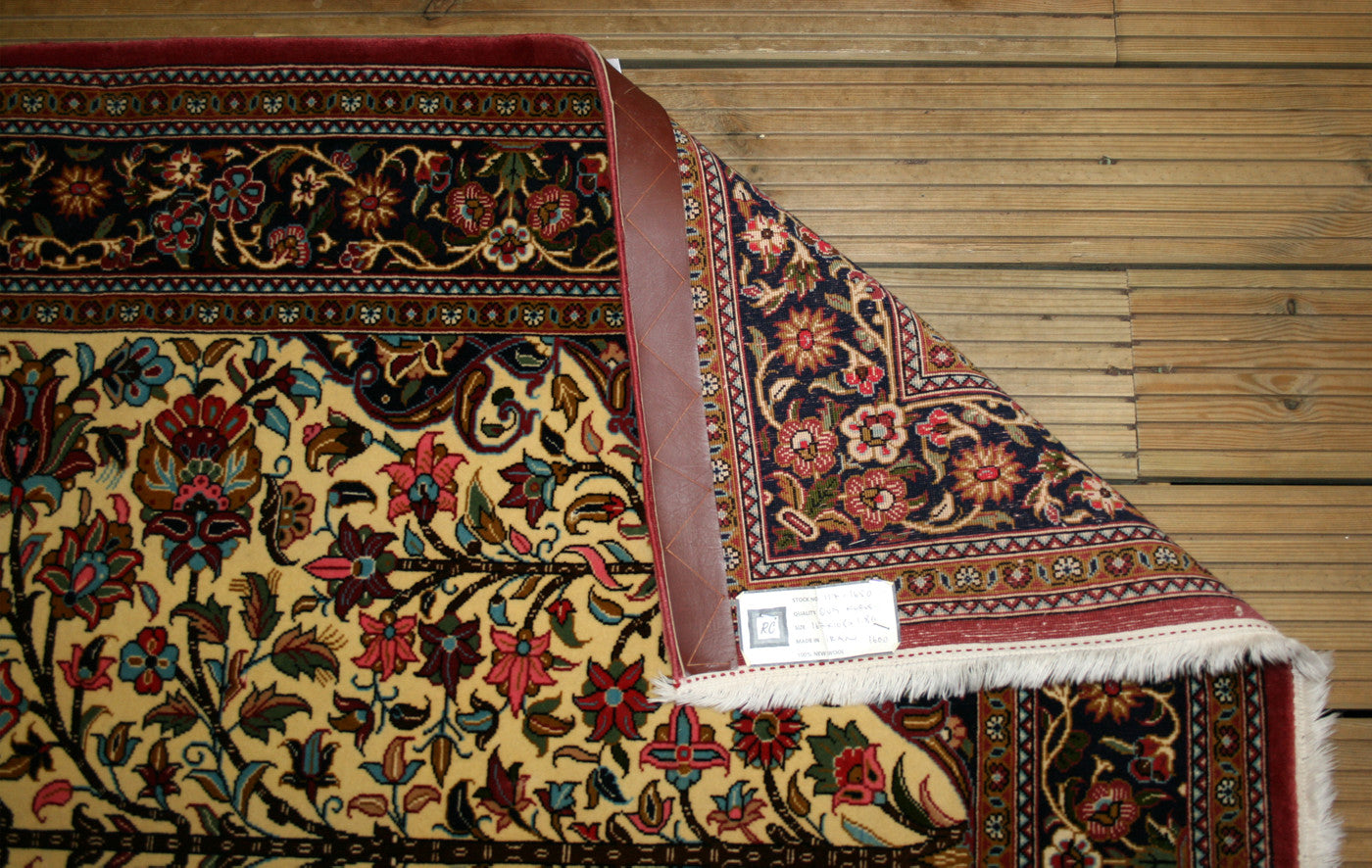 Persian Qum Kork Wool Rug