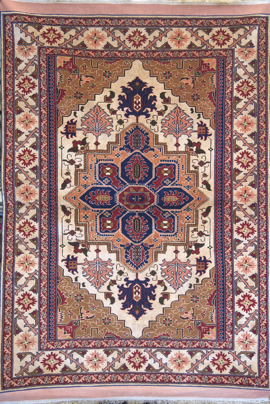 Afghan Serapi Wool & Silk Rug